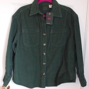 Levi's Olive Corduroy Shirt